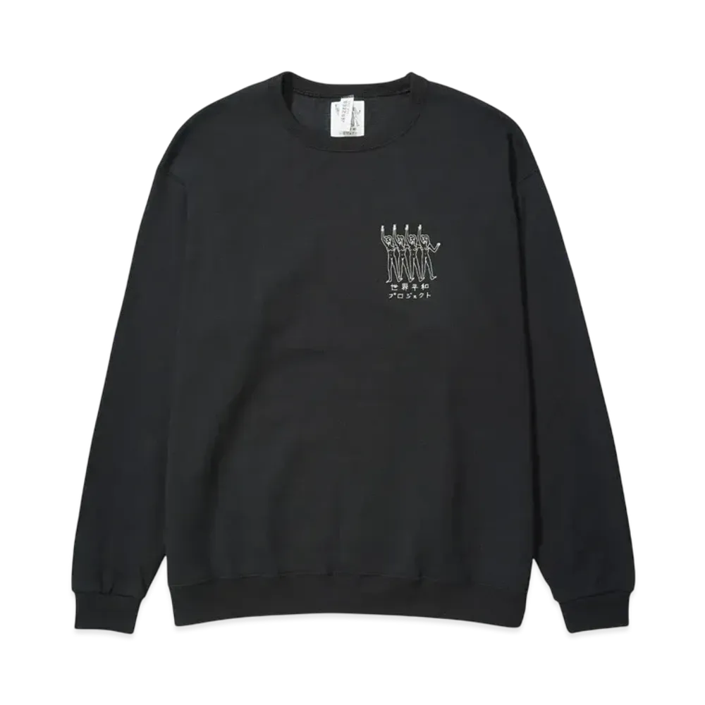 WACKO MARIA 世界平和プロジェクト / Sweat Shirt "Black"