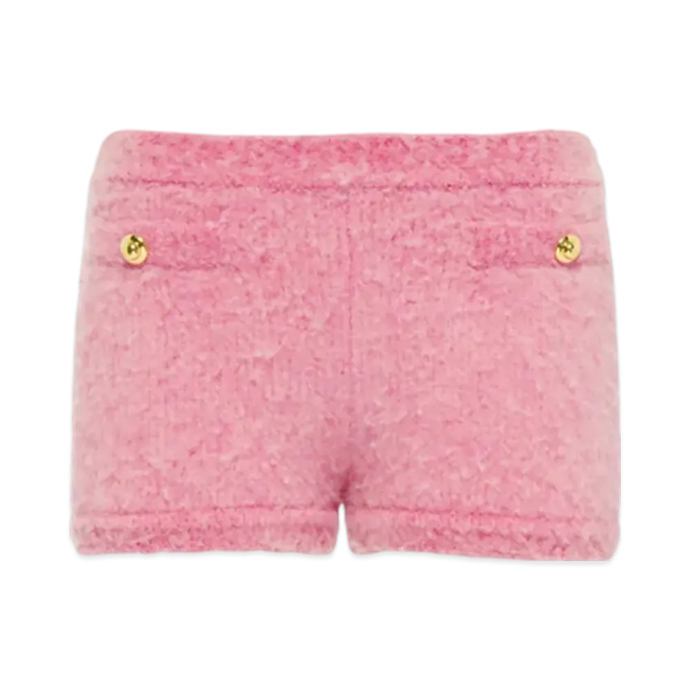 MIU MIU Women's Boucle Shorts "Pink"