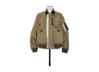sacai Cotton Chino Blouson "Dark Beige"
