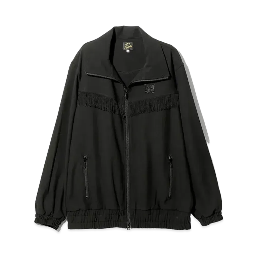 Needles Fringe Track Jacket - Poly Kersey "Black"