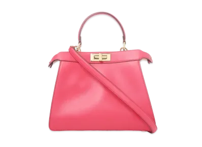 FENDI Peekaboo ISeeU Shoulder Bag "Raspberry"