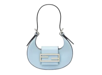 FENDI Cookie Leather Mini Bag "Light Blue"