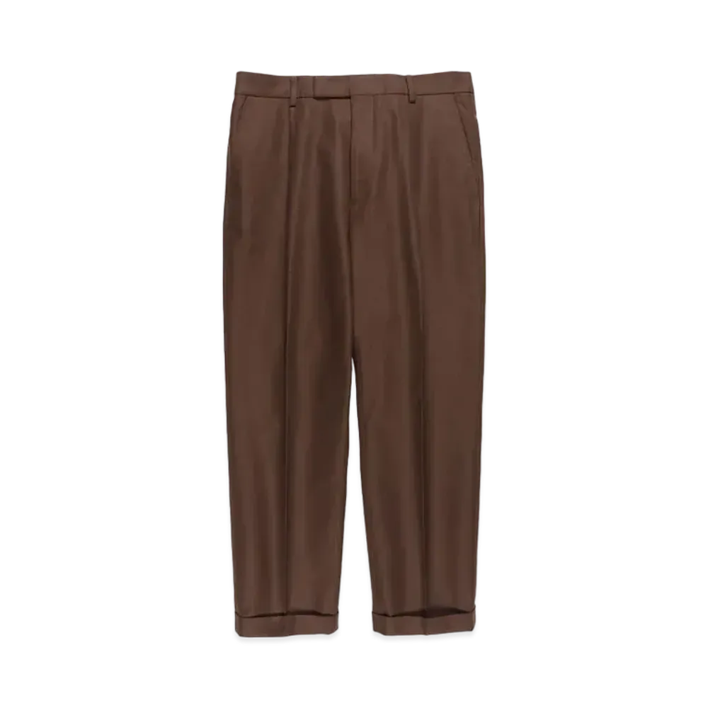 WACKO MARIA PLEATED TROUSERS (TYPE-2) "Brown"