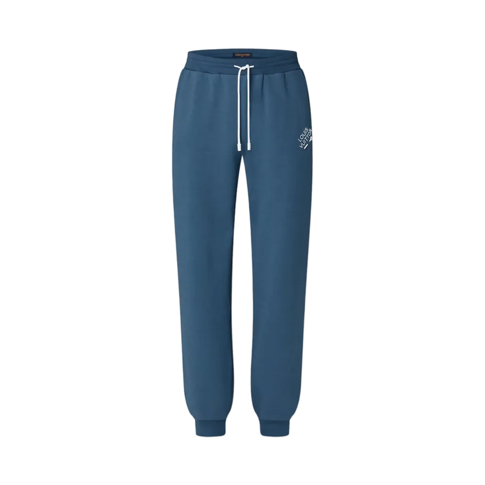 Louis Vuitton Embroidered Signature Cotton Jogpants "Dark Denim"