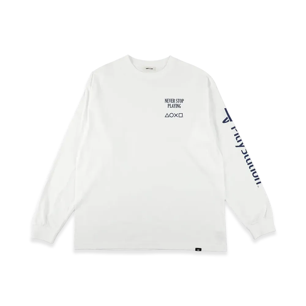 WIND AND SEA x PLAYSTATION L/S Tee "White"