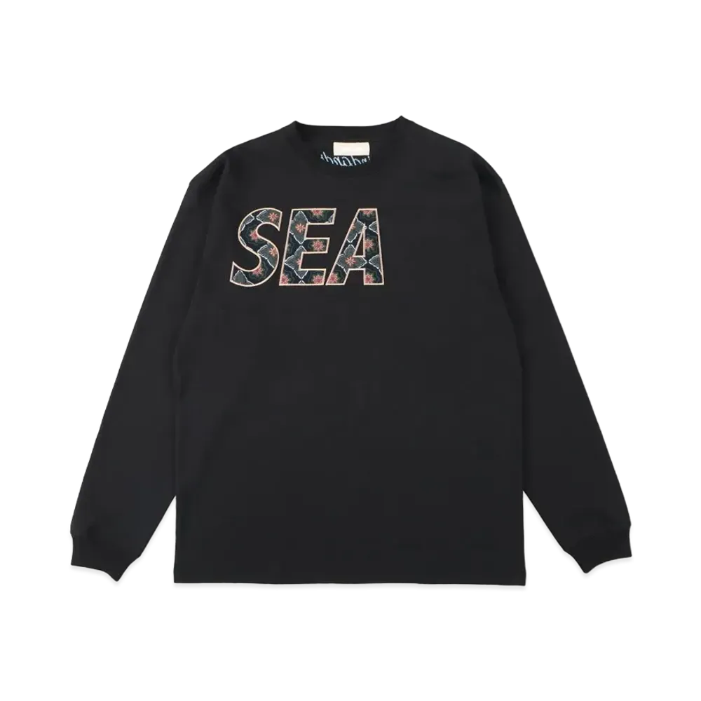 WIND AND SEA (PATTERN) L/S TEE "Black"
