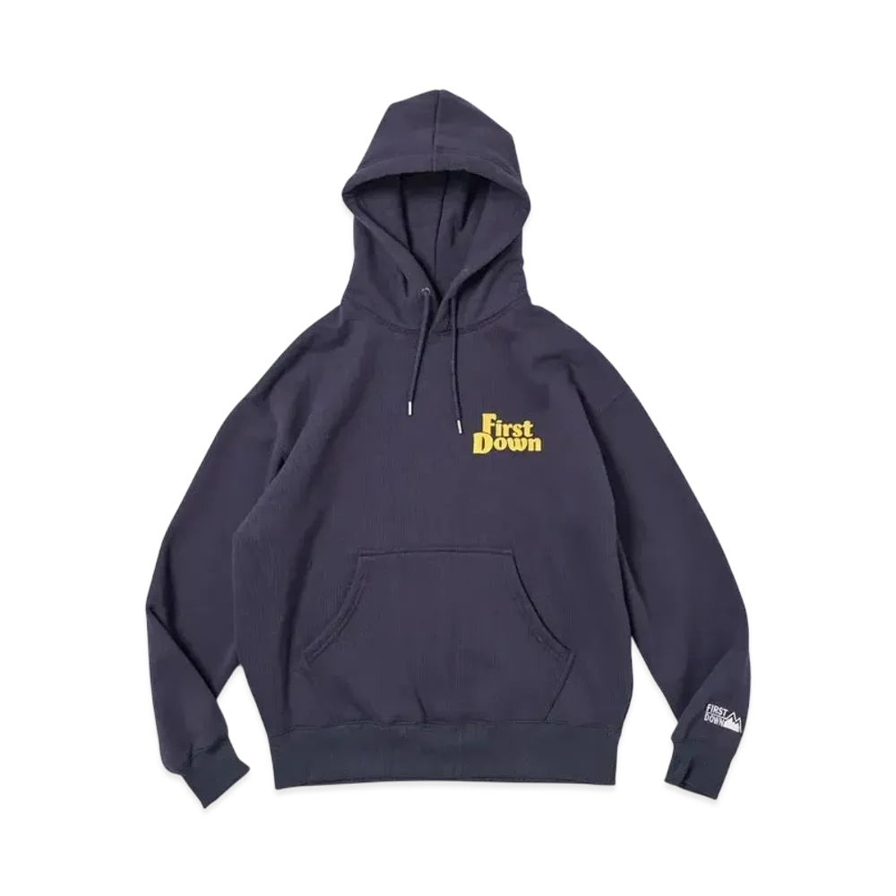 FIRST DOWN Hooded Sweat "Navy"