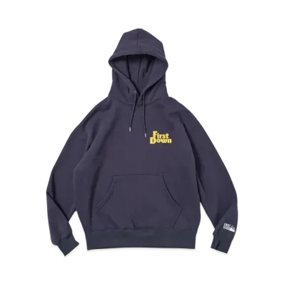 FIRST DOWN Hooded Sweat "Navy"