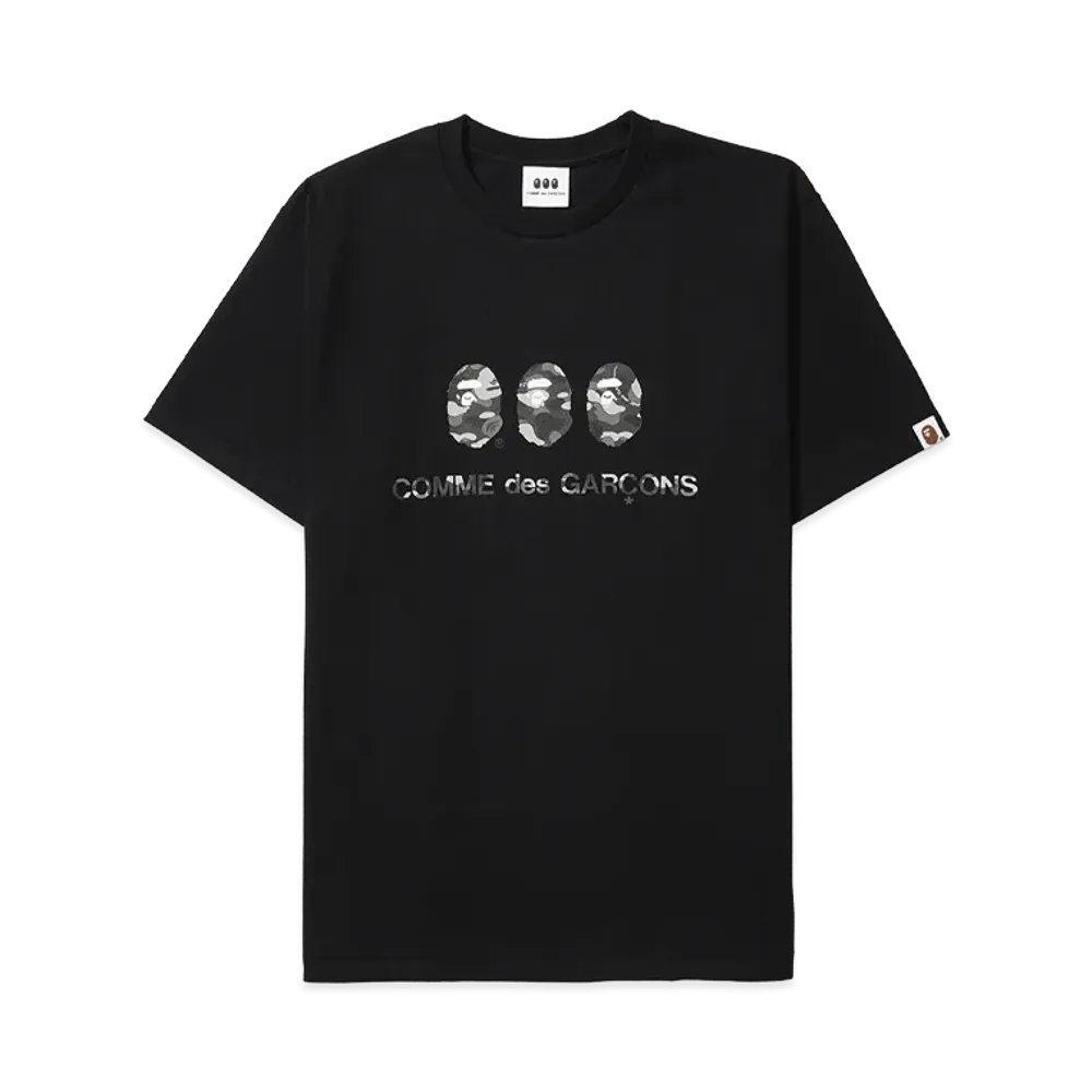 A BATHING APE x COMME des GARCONS OSAKA Tee #1 "Black"