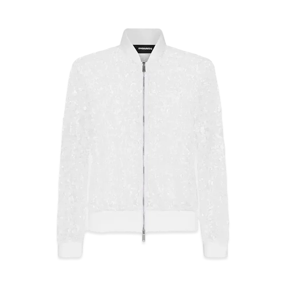 Dsquared2 D2 Blossoms Evening Bomber "White"