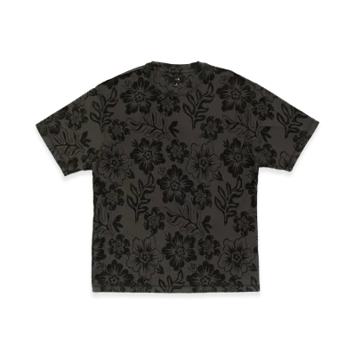 Stussy Lazy Floral Tee "Vintage Black"