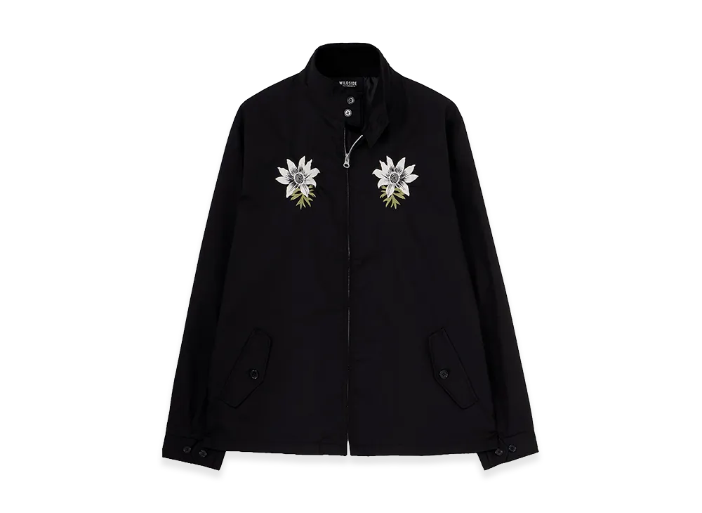 WILDSIDE YOHJI YAMAMOTO T/C Flower Embroidery Swingtop "Anemone White"