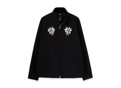 WILDSIDE YOHJI YAMAMOTO T/C Flower Embroidery Swingtop "Anemone White"