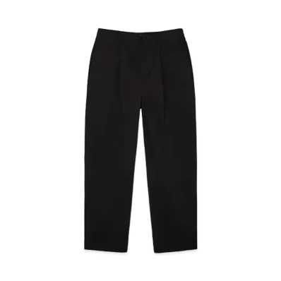Stussy Twill Volume Pleated Trouser "Black"