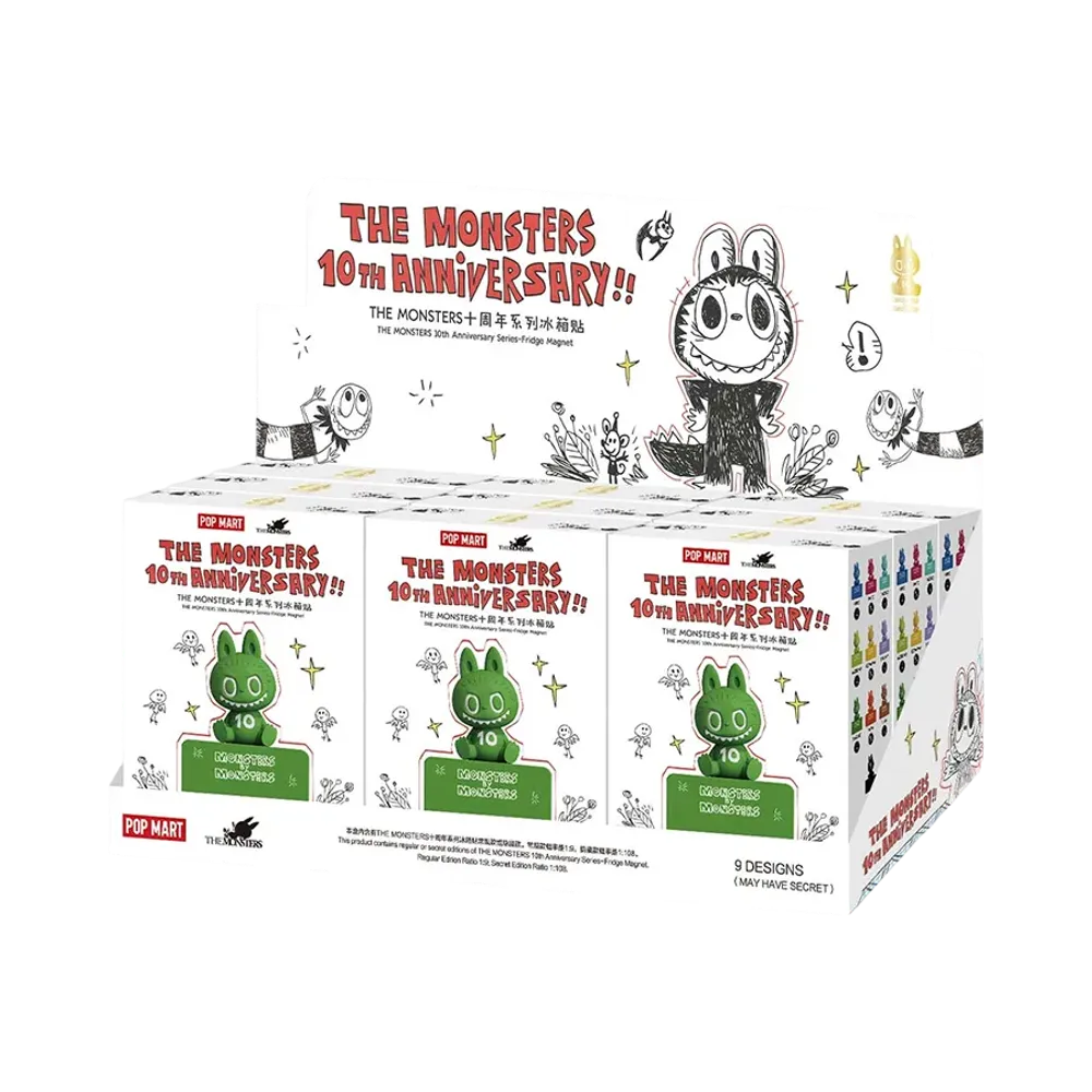 POP MART THE MONSTERS 10th Anniversary Series-Fridge Magnet [Assortment Box]