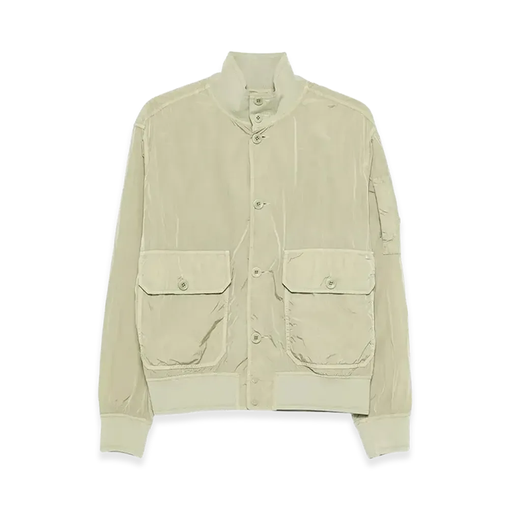 C.P. Company Chrome-R Button Bomber Jacket "Gray"