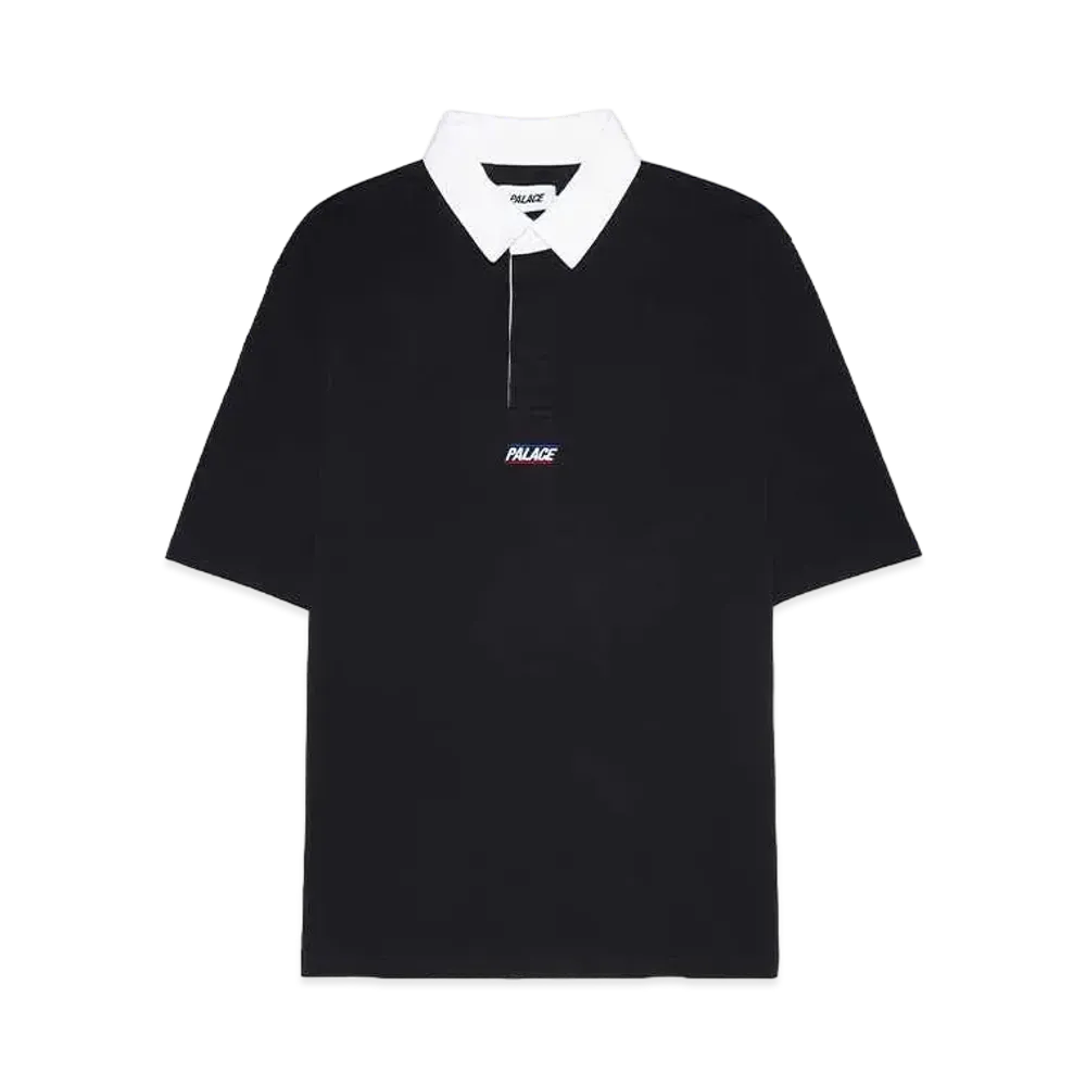 PALACE Wide Rugby Polo "Black"