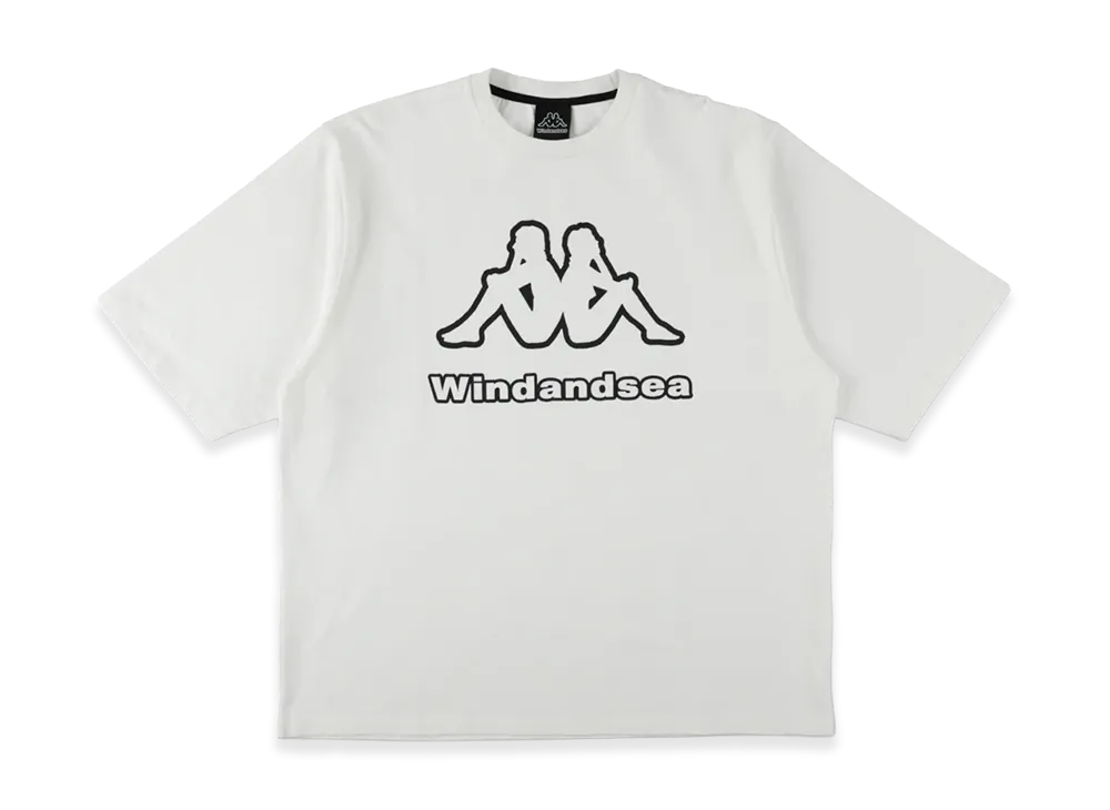 WIND AND SEA x KAPPA S/S Omini Tee "Gray White"