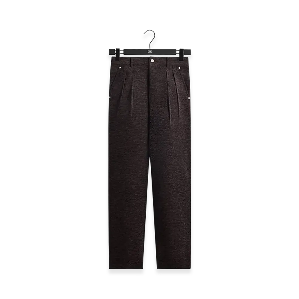 Kith Chenille Brett Pleated Taper Trouser "Kindling"