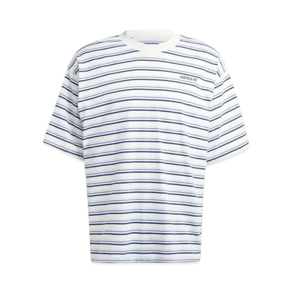 adidas 80s Loose Striped Short Sleeve T-Shirt "Off White"