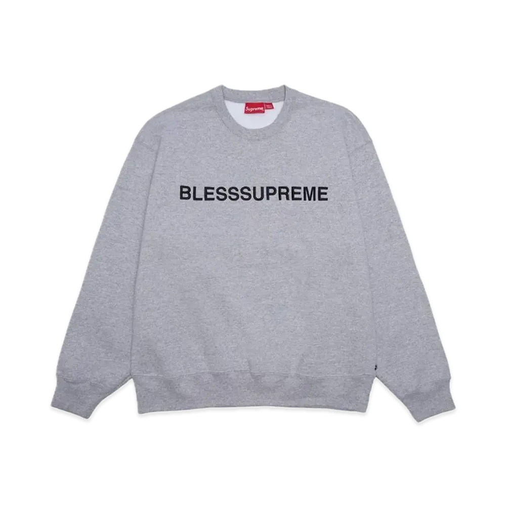 Supreme x BLESS Crewneck "Heather Grey"
