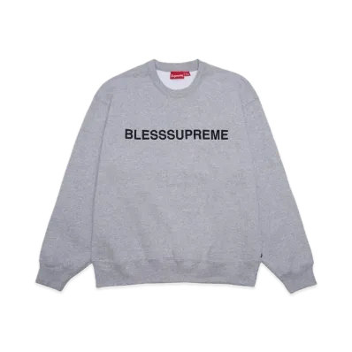 Supreme x BLESS Crewneck "Heather Grey"