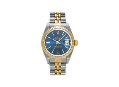 ROLEX Lady-Datejust "Blue/Stainless Steel/Yellow Gold"
