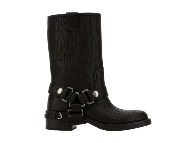 MIU MIU Women's Leather Boots "Black"