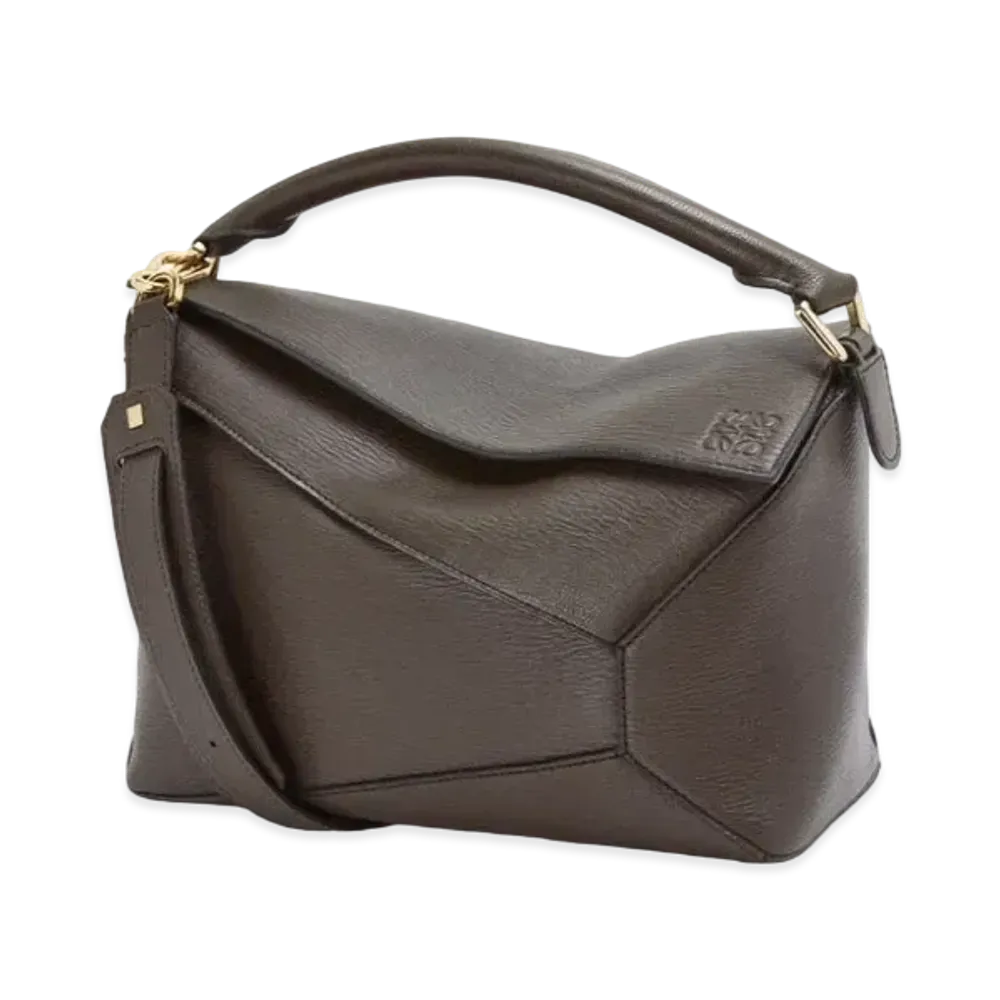 LOEWE Puzzle Edge Bag In Goatskin "Taupe"