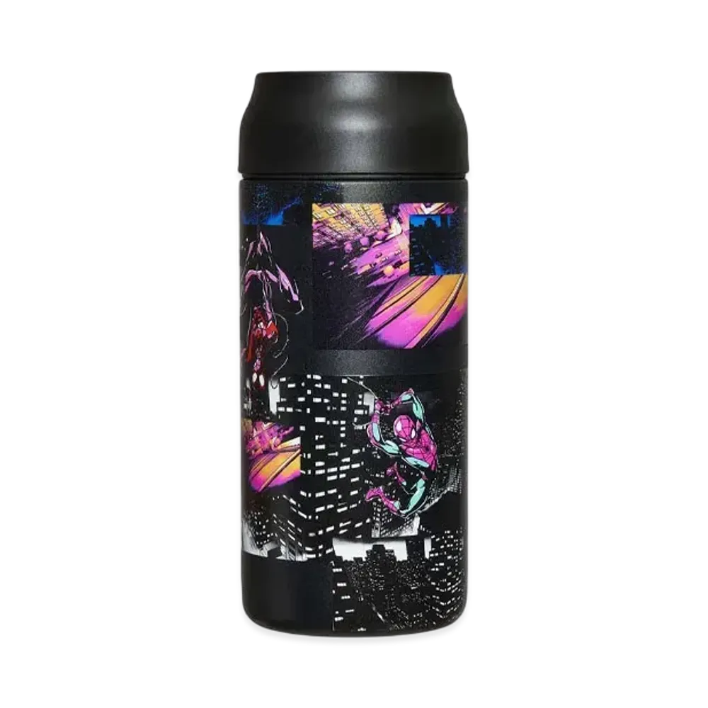 graniph x Spider Man Spidey VS Villain Stainless Bottle "Black"