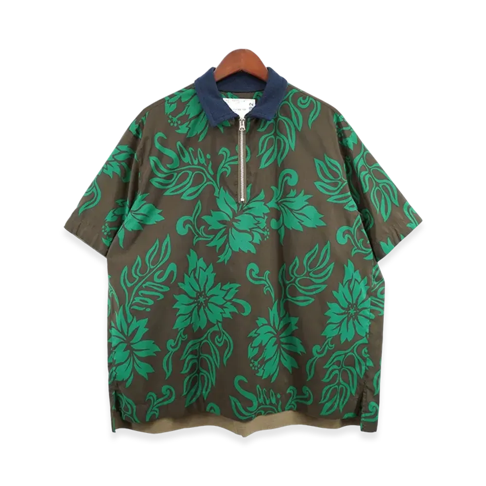 sacai Floral Print Pullover "Brown/Green"