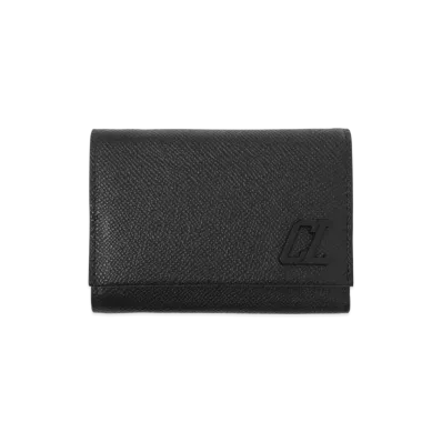Christian Louboutin Tri-Fold Wallet with Coin Purse "Black"