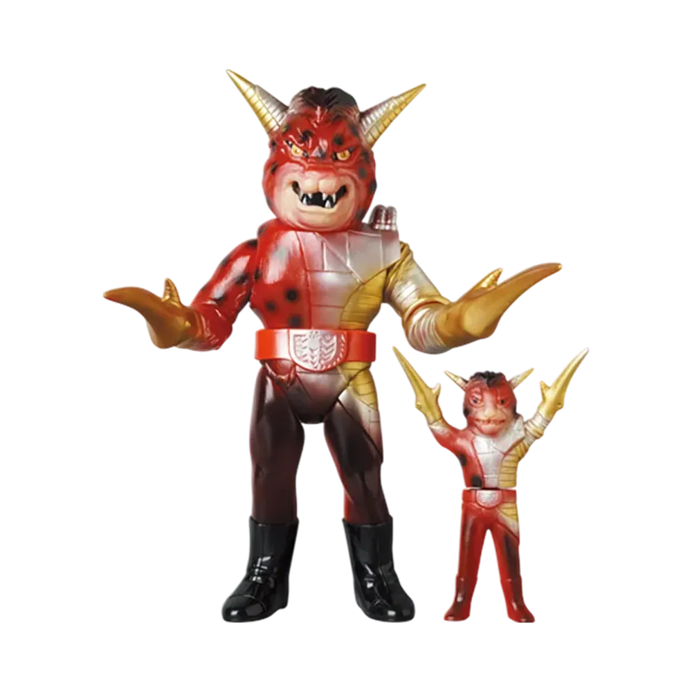 MEDICOM TOY "Toei Retro Sofvi Collection" -Kamen Rider V3- Scissors Jaguar (Clear New Color) & Scissors Jaguar (Mini Soft Vinyl)