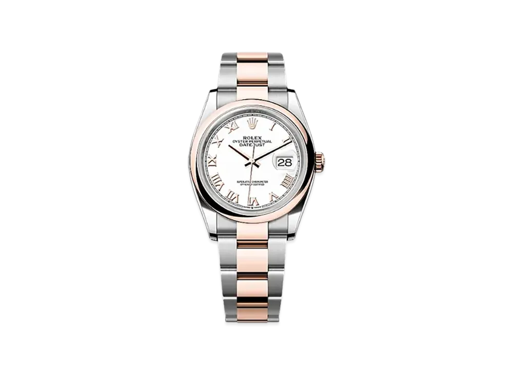 ROLEX Datejust 41 Oystersteel & Yellow Gold "White"