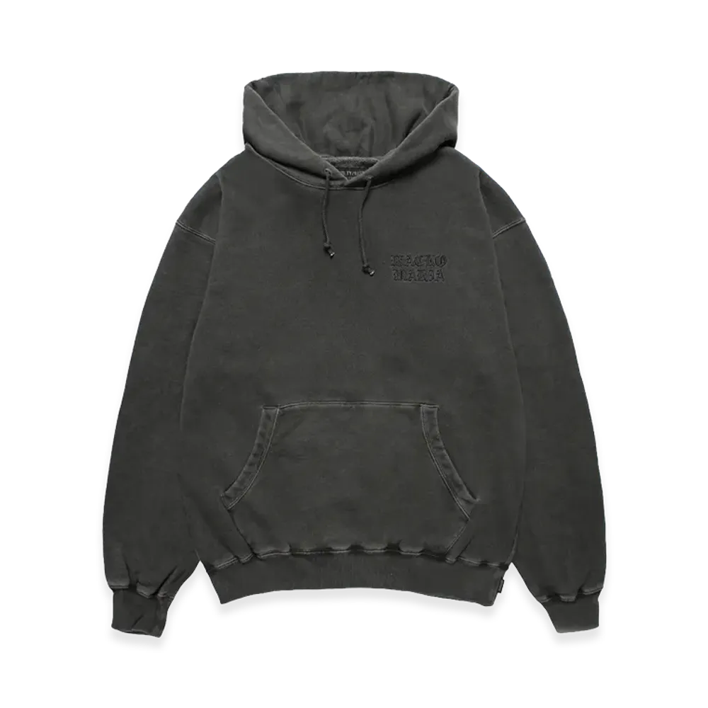 WACKO MARIA Washed Heavy Weight Hooded Sweat Shirt "Gray"
