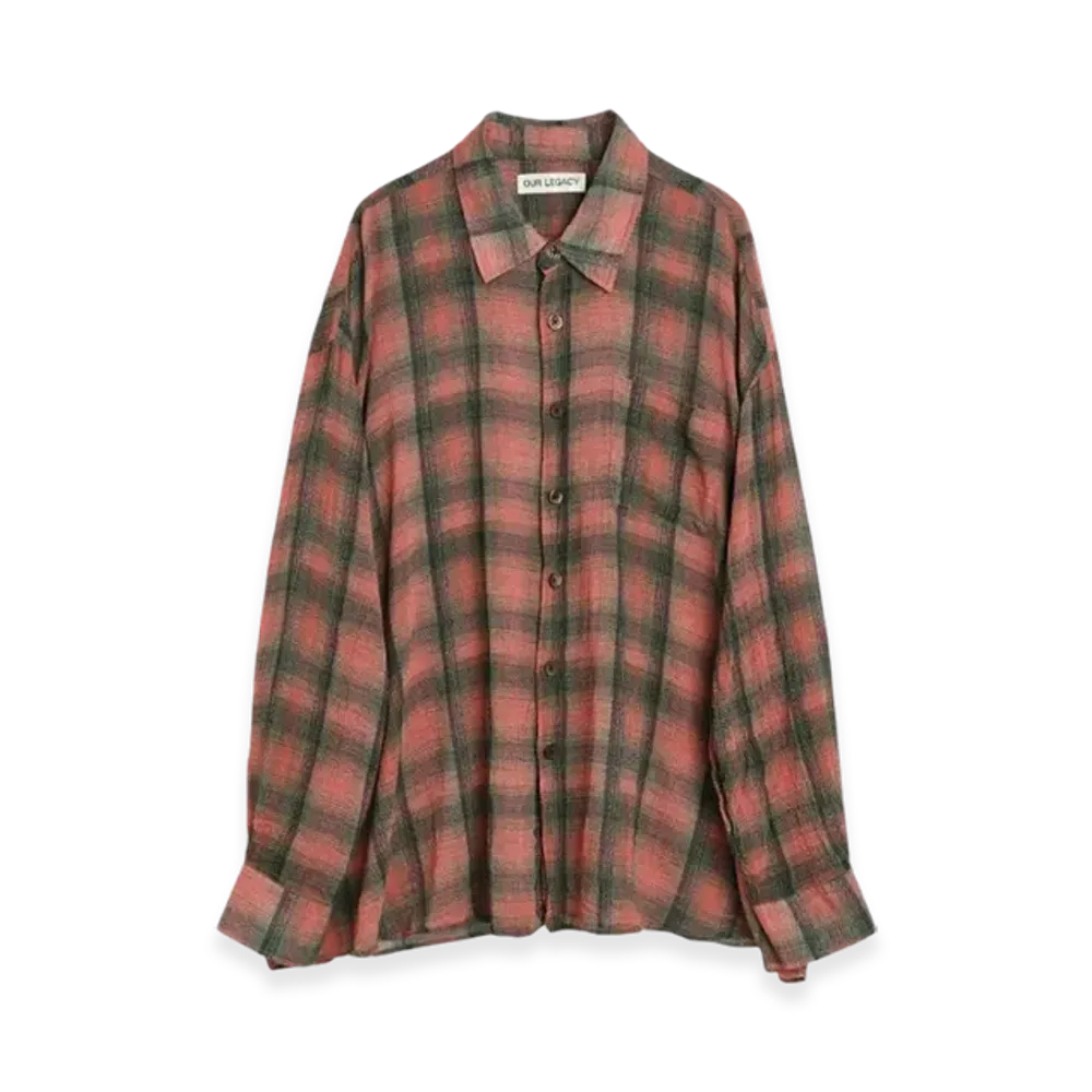 OUR LEGACY Women's Borrowed Shirt "Big Lumbercheck Print"