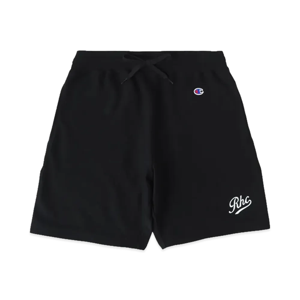 RHC Ron Herman x Champion R Logo Sweat Shorts "Black"