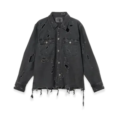 BEAMS FUTURE ARCHIVE / Fade Military Shirt "Fade Black"