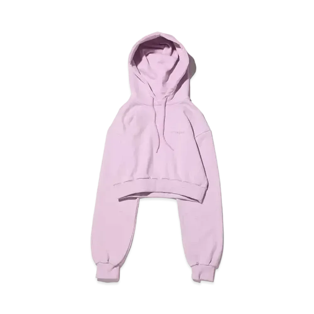 atmos pink Logo Short Hoodie "Purple"