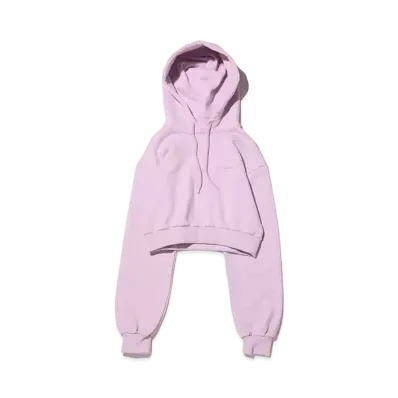 atmos pink Logo Short Hoodie "Purple"