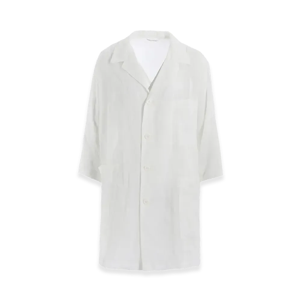 Y's Ramie Lawn 3/4 Sleeve Jacket "Off White"