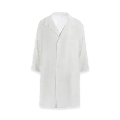 Y's Ramie Lawn 3/4 Sleeve Jacket "Off White"