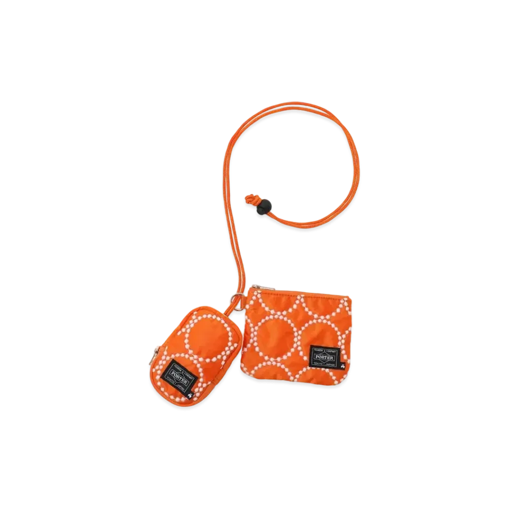 PORTER x mina perhonen Tambourine Key Case & Coin Purse "Orange"