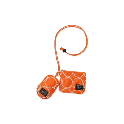 PORTER x mina perhonen Tambourine Key Case & Coin Purse "Orange"