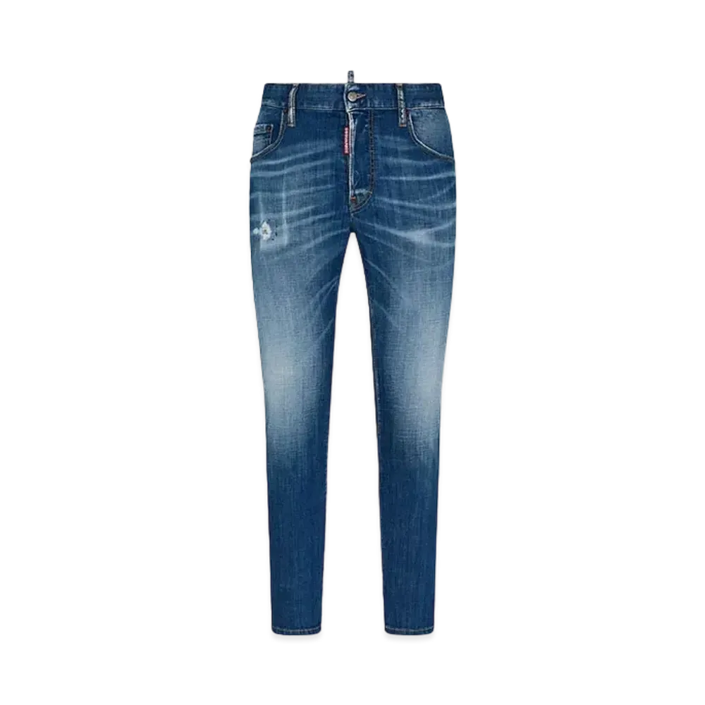 Dsquared2 Medium Plantation Wash Skater Jeans "Navy"