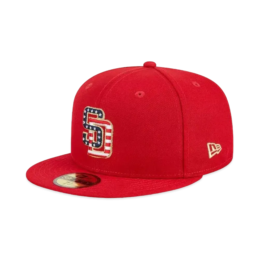 NEW ERA 5950 MLB July4 23 SCA JP San Diego Padres "Red"