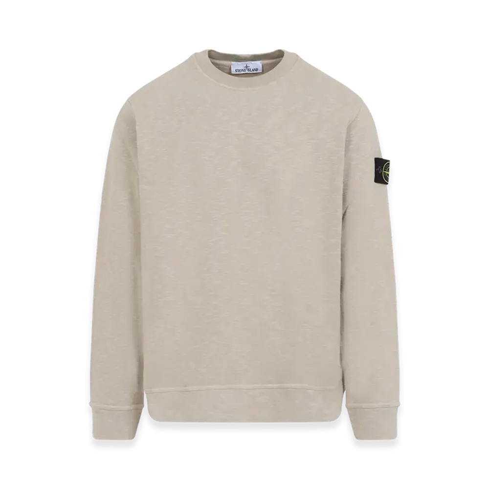 Stone Island Vanise Brushed Heavy Cotton Jersey Sweatshirt "Beige"