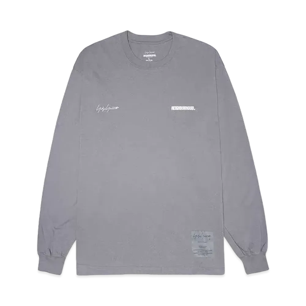 NEIGHBORHOOD x YOHJI YAMAMOTO Tee LS "Gray"