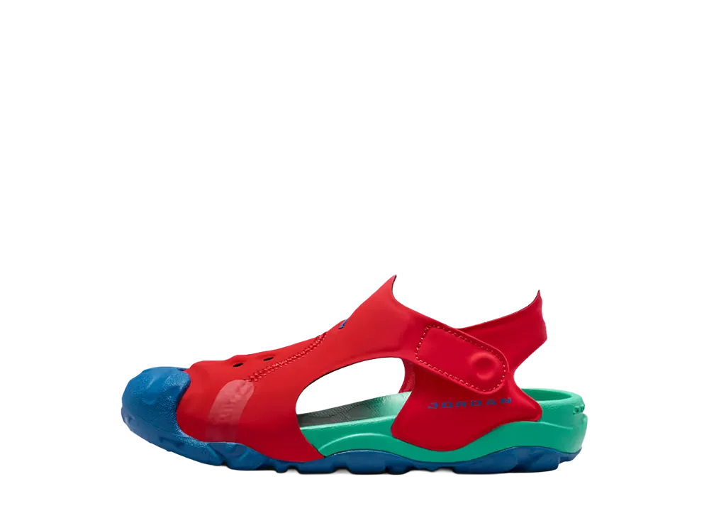 Nike PS Jordan OTDR Sandals "University Red/Kinetic Green"