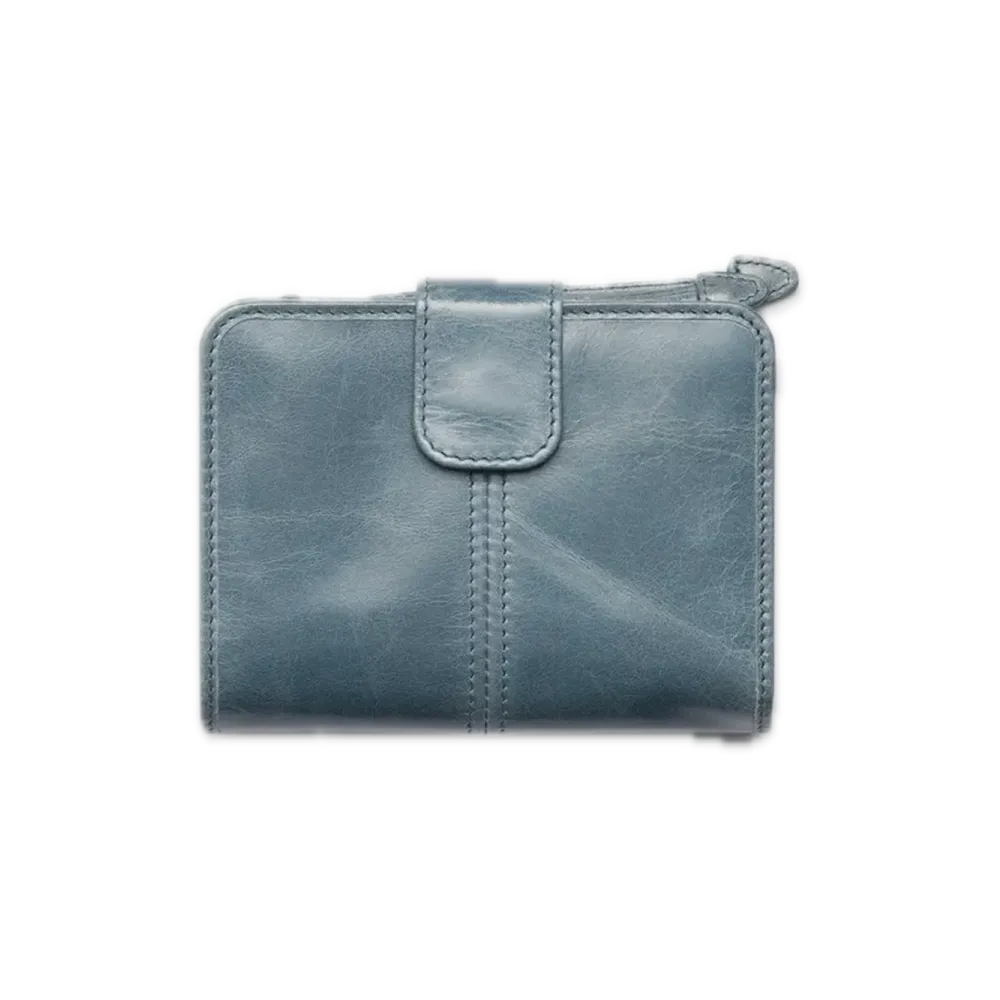 PRADA Soft Lux Leather Wallet "Blue"